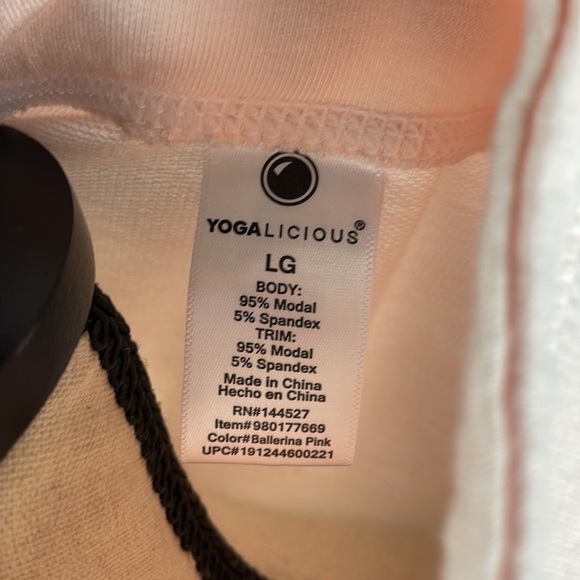 Yogalicious Light Pink Sweatshirt - Picture 9 of 9